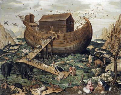 De ark van Noach op de berg Ararat door Simon de Myle