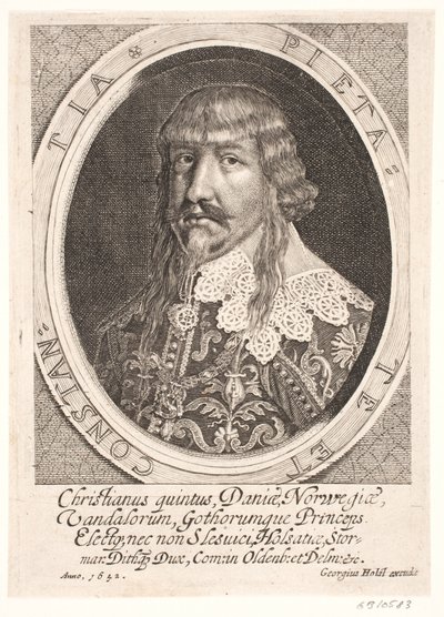 De uitverkoren prins Christian door Simon de Pas