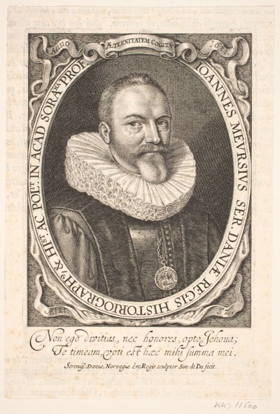Johannes Meursius, koninklijk historiograaf door Simon de Pas