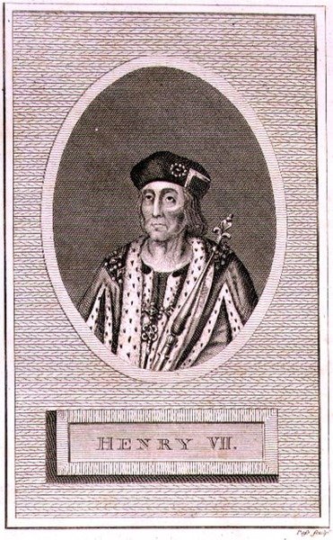 Henry VII (1472-1509) gegraveerd door de kunstenaar, uit een 