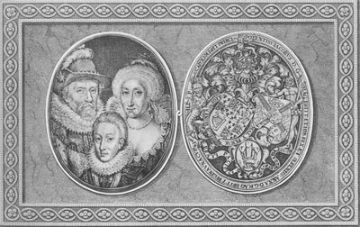 James I Anne van Denemarken en Henry, Prins van Wales, 1612, 1904 door Simon de Passe