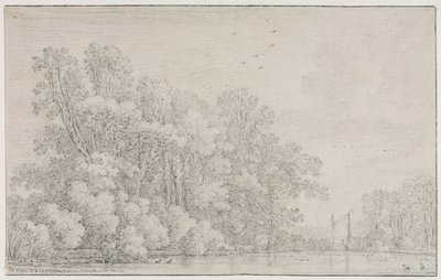 Rivierlandschap door Simon de Vlieger