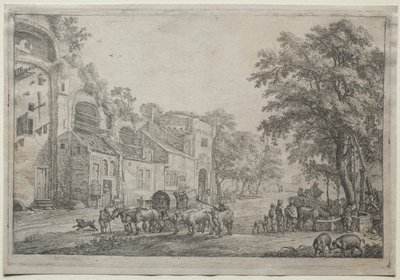 De Toegang tot een Dorp door Simon de Vlieger
