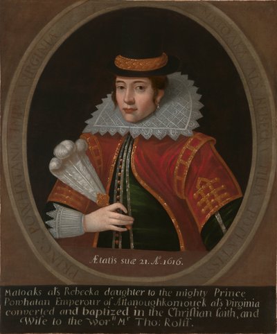 Pocahontas door Simon van de Passe