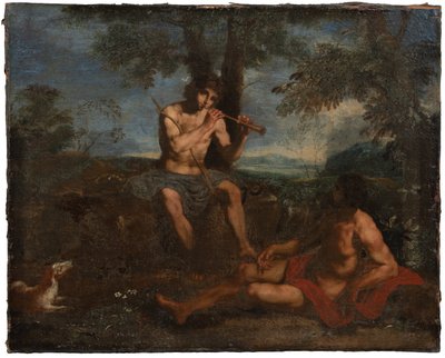 Mercurius en Argus door Simone Cantarini