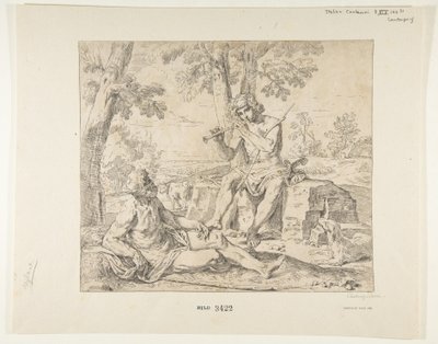 Mercurius en Argus, ca. 1630-1648 door Simone Cantarini