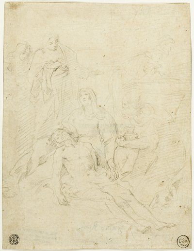 Pieta door Simone Cantarini
