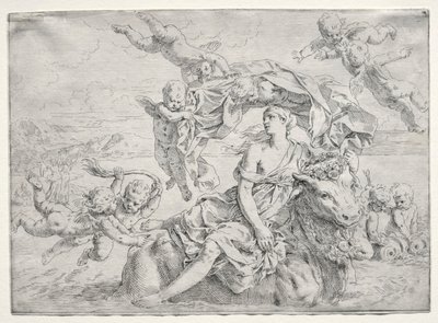 De Verkrachting van Europa door Simone Cantarini