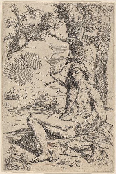 Sint Sebastiaan door Simone Cantarini