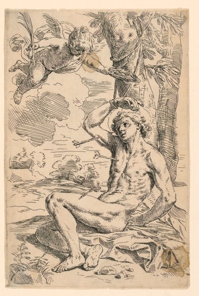 Sint Sebastiaan door Simone Cantarini