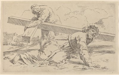 Het Dragen van het Kruis door Simone Cantarini