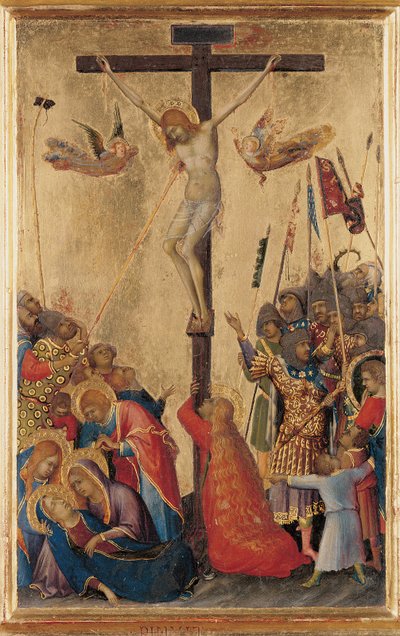 Calvarie, van het Orsini-polyptiek door Simone Martini