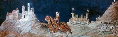 Herdenking bij het beleg van Montemassi, 1328 door Simone Martini
