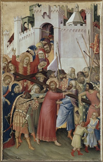 Polyptiek Orsini: Christus draagt het kruis door Simone Martini