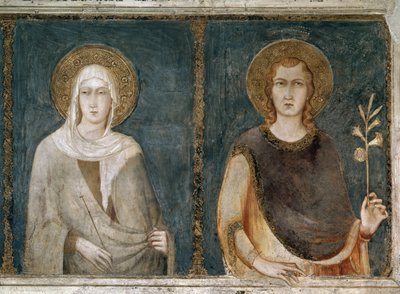 Sint Clara van Assisi (Chiara Offreduccio di Favarone) door Simone Martini