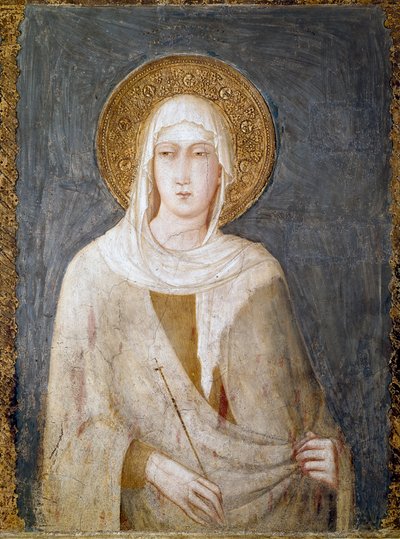 Sint Margarita van Antiochië (voorheen bekend als St. Clair) door Simone Martini