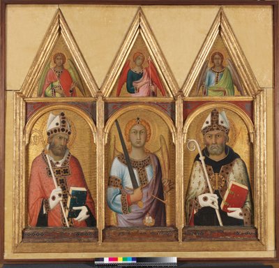 St. Geminianus, ca. 1319 (detail) door Simone Martini
