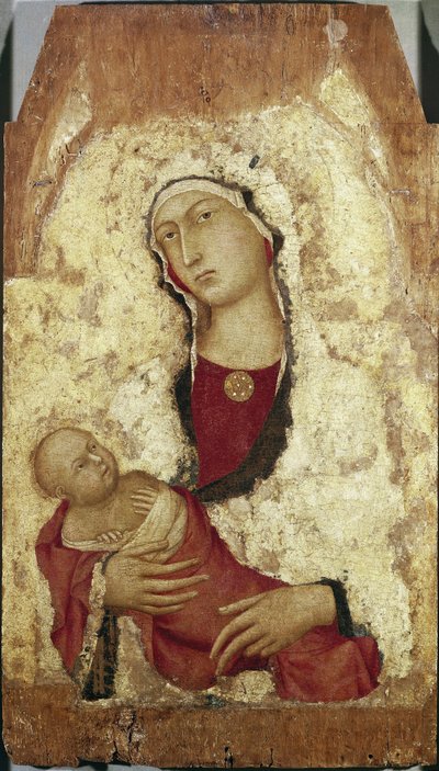 Maagd en Kind door Simone Martini