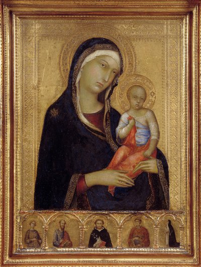 Maagd en Kind, ca. 1324-1325 door Simone Martini di