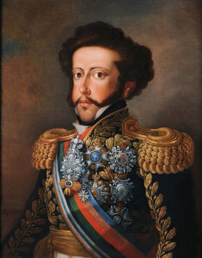 Portret van D. Pedro I door Simplicio Rodrigues de Sa