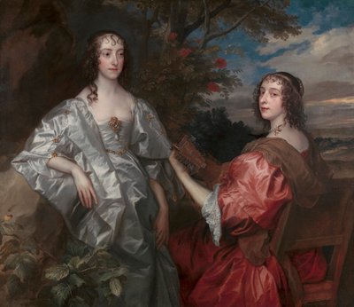 Katherine, Gravin van Chesterfield, en Lucy, Gravin van Huntingdon door Sir Anthony Van Dyck, and studio