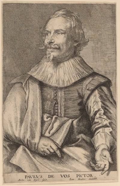 Paul de Vos door Sir Anthony van Dyck and Joannes Meyssens