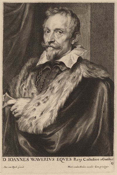Jan van der Wouwer door Sir Anthony van Dyck and Paulus Pontius