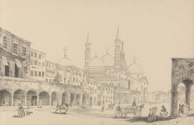 Album van 30 Zichten in Tirol en Italië: Kerk van Sint Antonio - Padua 3.r Nov.r 1840 door Sir Charles D