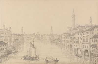 Album van 30 Uitzichten in Tirol en Italië: Stad Verona vanaf de Brug, 1 nov. 1840 door Sir Charles D