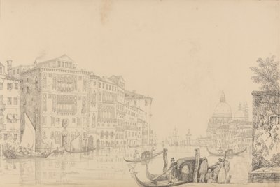 Album van 30 Zichten in de Tirol en Italië: Zicht op het Grote Kanaal 9 Nov. 1840 door Sir Charles D