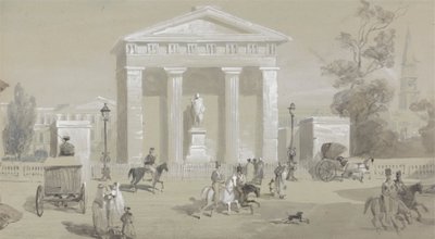 Standbeeld van de Markies van Hastings in Tank Square - Calcutta door Sir Charles D