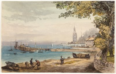 Uitzicht vanuit Hotel Swanaze, India door Sir Charles D
