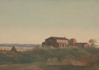 Een Uitzicht op de Kerk van S. Sabina en de Piramide van Cestius, Rome door Sir Charles Lock Eastlake