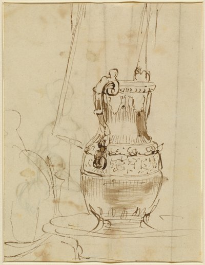 Een sierlijke kan [recto] door Sir David Wilkie