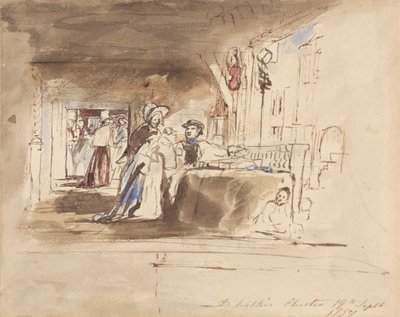 Winkelen in de rijen, Chester door Sir David Wilkie