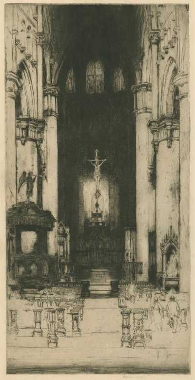 Notre Dame, Dinant [Belgische Set: Nr. 8] door Sir David Young Cameron