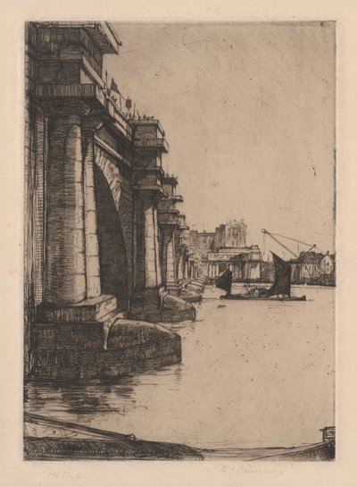 R. 296. Waterloo Bridge, nr. 2 door Sir David Young Cameron