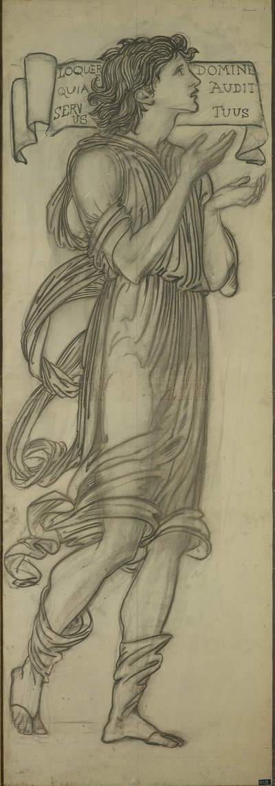 Samuel (Cartoon voor het oostelijke raam van de Lady Chapel) door Sir Edward Burne Jones