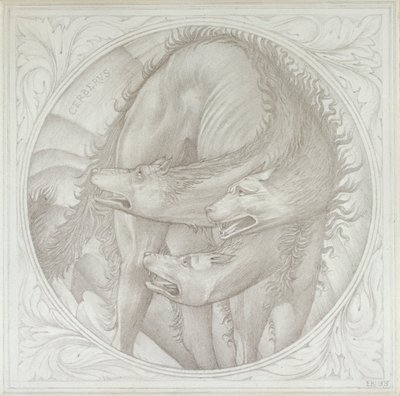 Cerberus door Sir Edward Coley Burne Jones