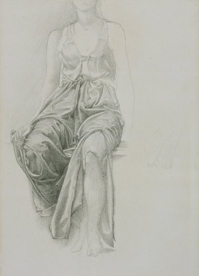 Draperiestudie voor 