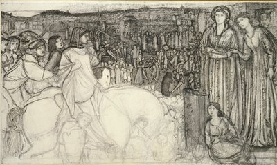 Gualdrada Donati Presenteert Haar Dochter aan Buondelmente door Sir Edward Coley Burne Jones