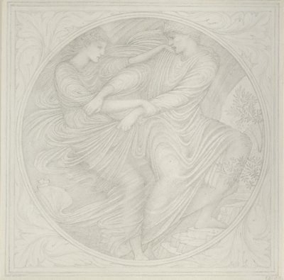 Orpheus kijkt achterom, 1872-1875 door Sir Edward Coley Burne Jones