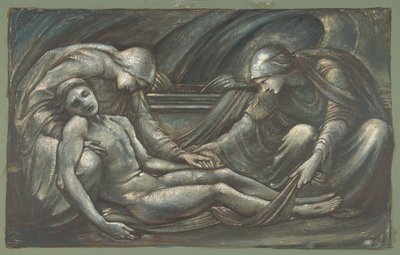 De graflegging, 1879 door Sir Edward Coley Burne Jones