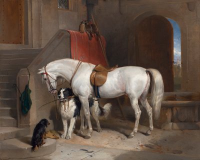 Favorieten, het eigendom van H.R.H. Prins George van Cambridge [1835, Royal Academy of Arts, Londen, tentoonstellingscatalogus] door Sir Edwin Henry Landseer