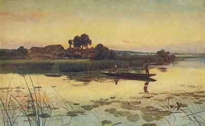 Het einde van een midzomerdag door Sir Ernest Albert Waterlow