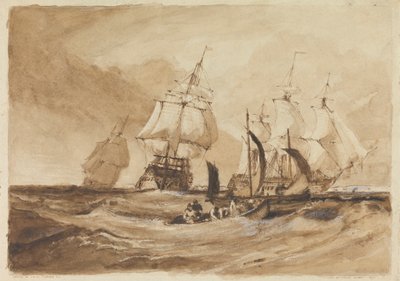 De "Victory" komt het kanaal op door Sir Frank Short