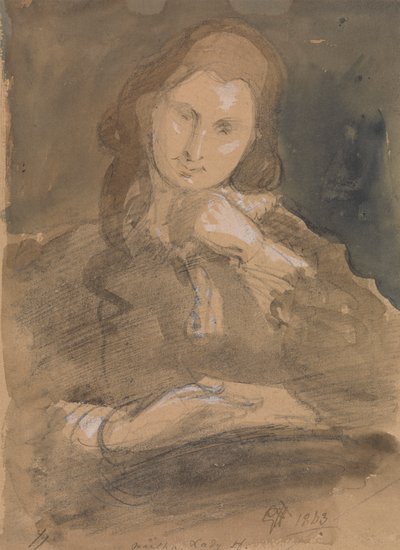 Portretstudie van Martha, Lady Hayter door Sir George Hayter