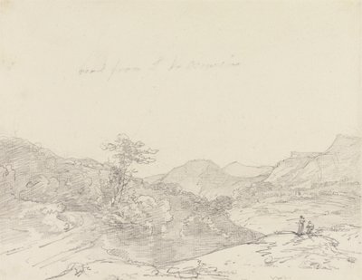 Tussen Llangollen en Oswestry door Sir George Howland Beaumont seventh Baronet