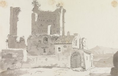 Ruïnes buiten Rome door Sir George Howland Beaumont seventh Baronet