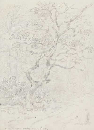 Bomen, nabij Lausanne door Sir George Howland Beaumont seventh Baronet